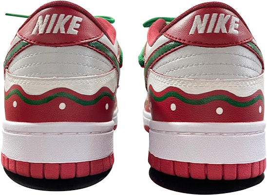 【定製球鞋】Nike Dunk Low Medium Grey 解構風 聖誕配色 雪球 復古 手繪塗鴉 低幫 板鞋 GS 紅綠 Purchase 【定製球鞋】Nike Dunk Low Medium Grey 解構風 聖誕配色 雪球 復古 手繪塗鴉 低幫 板鞋 GS 紅綠