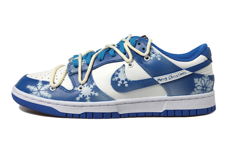 Buy 【定制鞋款】耐克Dunk Low“裂痕白蓝圣诞雪花” CW1590-104(Team拾玖-雪花女S-BOX)