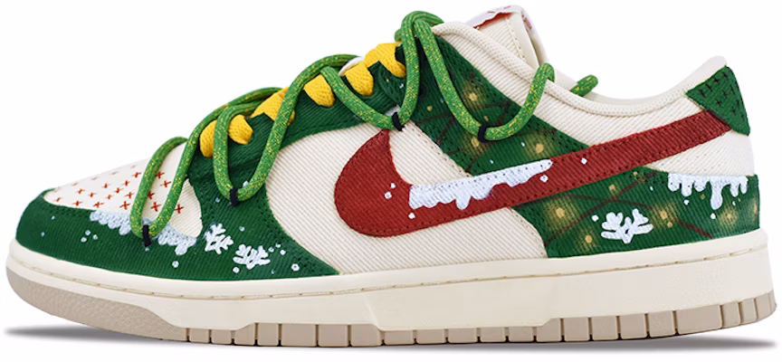 나이키 덩크 로우 '크리스마스 눈꽃 자수' (커스텀) DV0834-100-476537 Order 나이키 덩크 로우 '크리스마스 눈꽃 자수' (커스텀) DV0834-100-476537