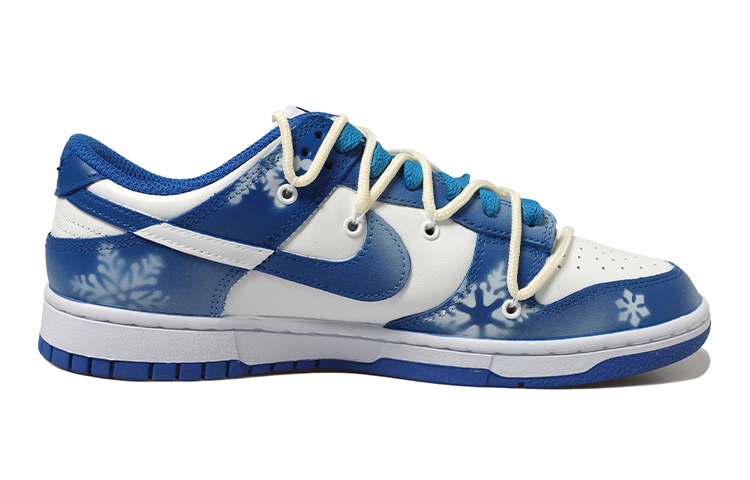 Order 【定制鞋款】耐克Dunk Low“裂痕白蓝圣诞雪花” CW1590-104(Team拾玖-雪花女S-BOX)
