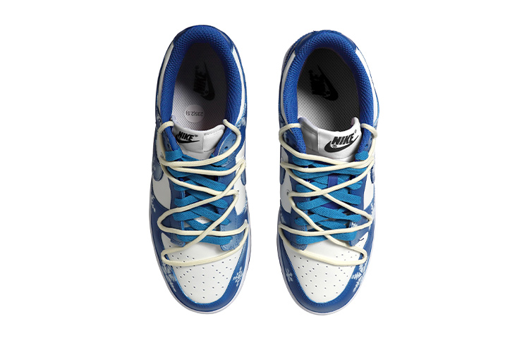 Shop 【定制鞋款】耐克Dunk Low“裂痕白蓝圣诞雪花” CW1590-104(Team拾玖-雪花女S-BOX)