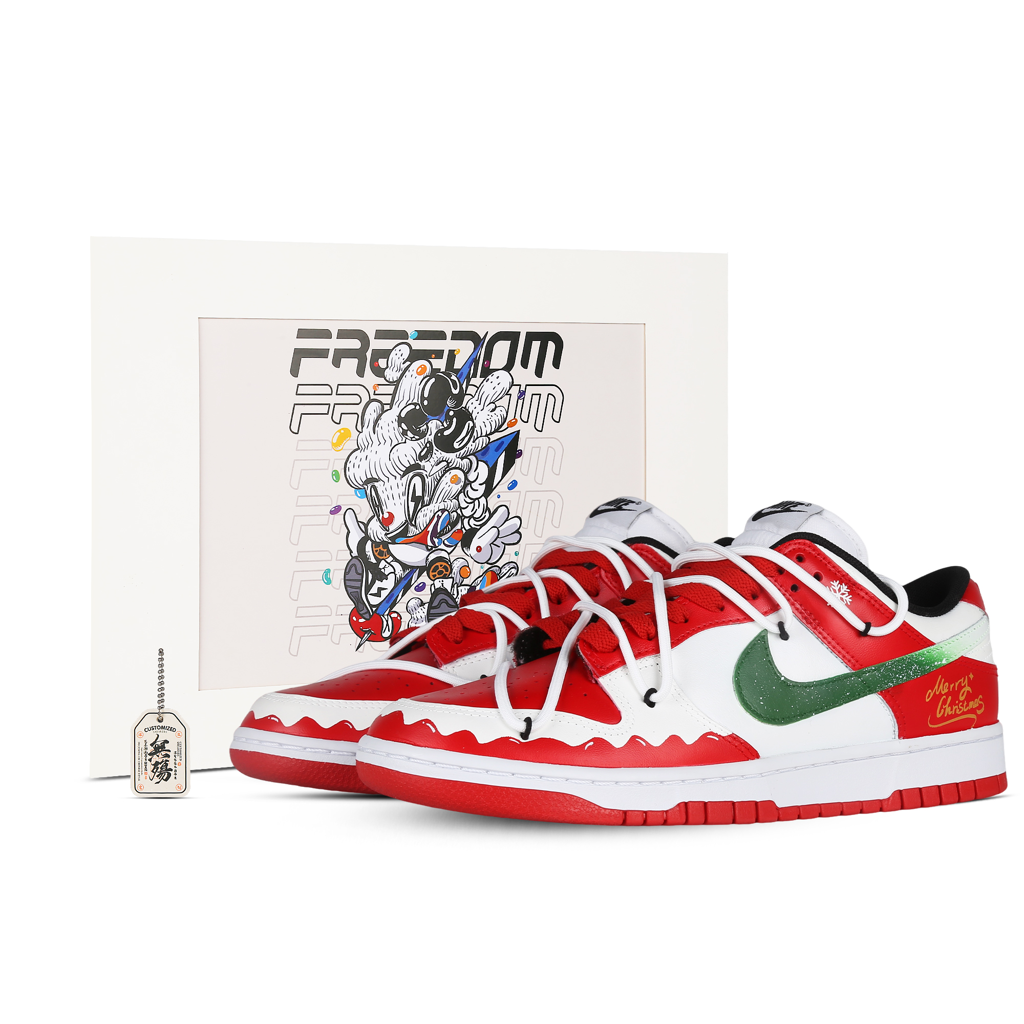 Buy 나이키 덩크 로우 '크리스마스 이야기' (커스텀) FD9762-061(Team81-男女款圣诞物语画册)