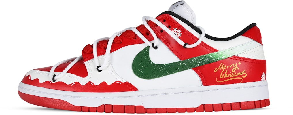 【客製化球鞋】Nike Dunk Low 聖誕故事 浪漫主題 畫冊 小眾高級 低筒 板鞋 男女同款 紅綠色 Order 【客製化球鞋】Nike Dunk Low 聖誕故事 浪漫主題 畫冊 小眾高級 低筒 板鞋 男女同款 紅綠色