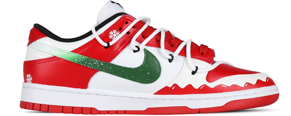 【客製化球鞋】Nike Dunk Low 聖誕故事 浪漫主題 畫冊 小眾高級 低筒 板鞋 男女同款 紅綠色 Lookbook 【客製化球鞋】Nike Dunk Low 聖誕故事 浪漫主題 畫冊 小眾高級 低筒 板鞋 男女同款 紅綠色