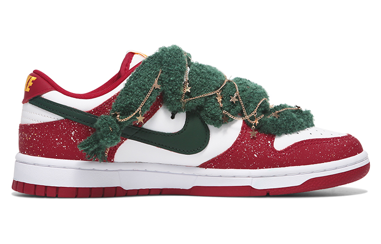 Order 【客製化球鞋】Nike Dunk Low Gym Red NO.205 客製化 聖誕樹 雪花 復古 低筒 休閒鞋 男款 紅色