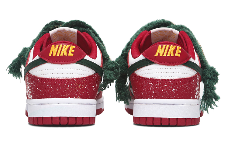 Shop 【客製化球鞋】Nike Dunk Low Gym Red NO.205 客製化 聖誕樹 雪花 復古 低筒 休閒鞋 男款 紅色