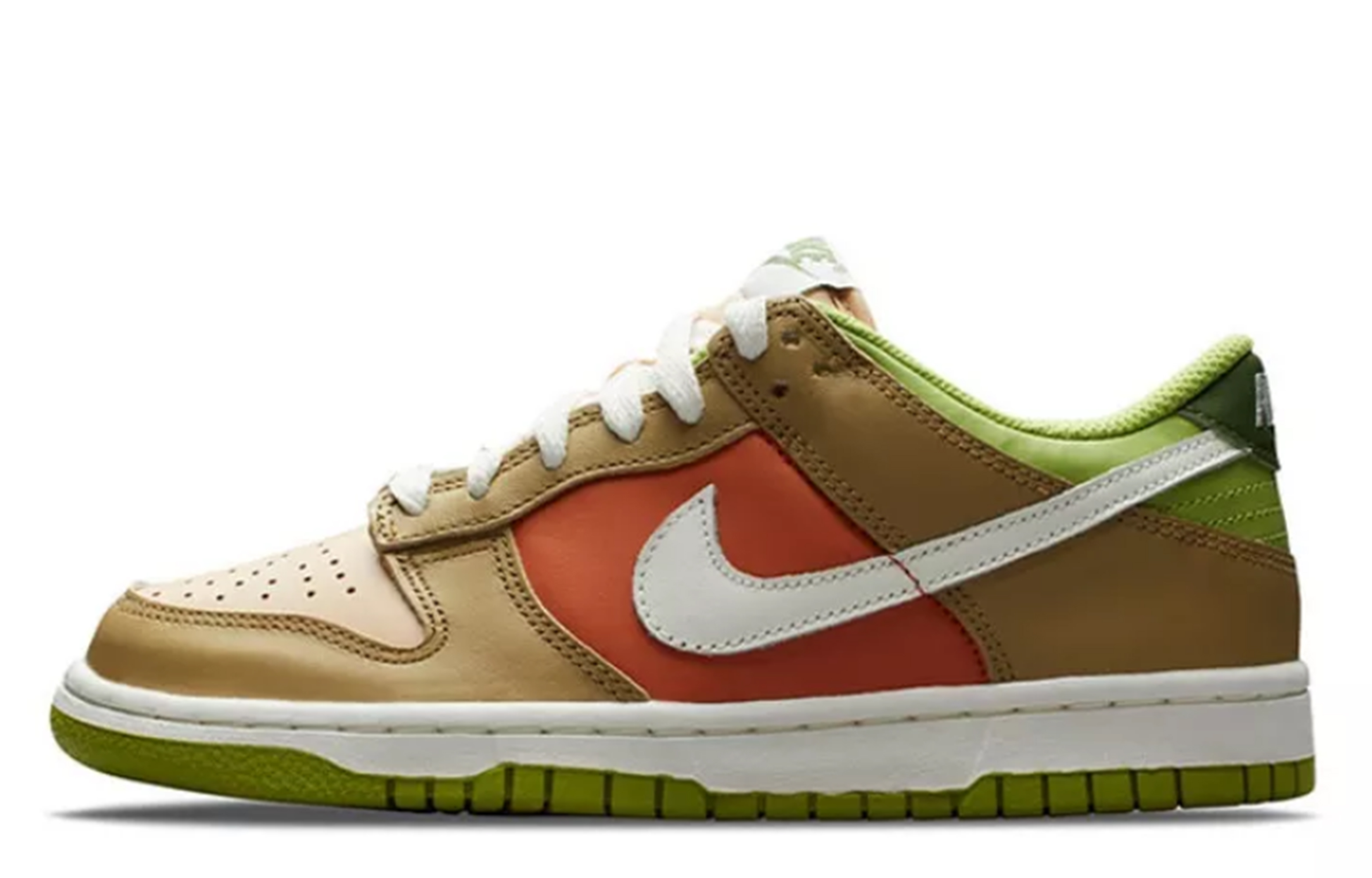 Details for 【定制球鞋】 Nike Dunk Low 聖誕樹 情侶禮物 星星 結構 潮流 低幫 板鞋 GS 白綠黃