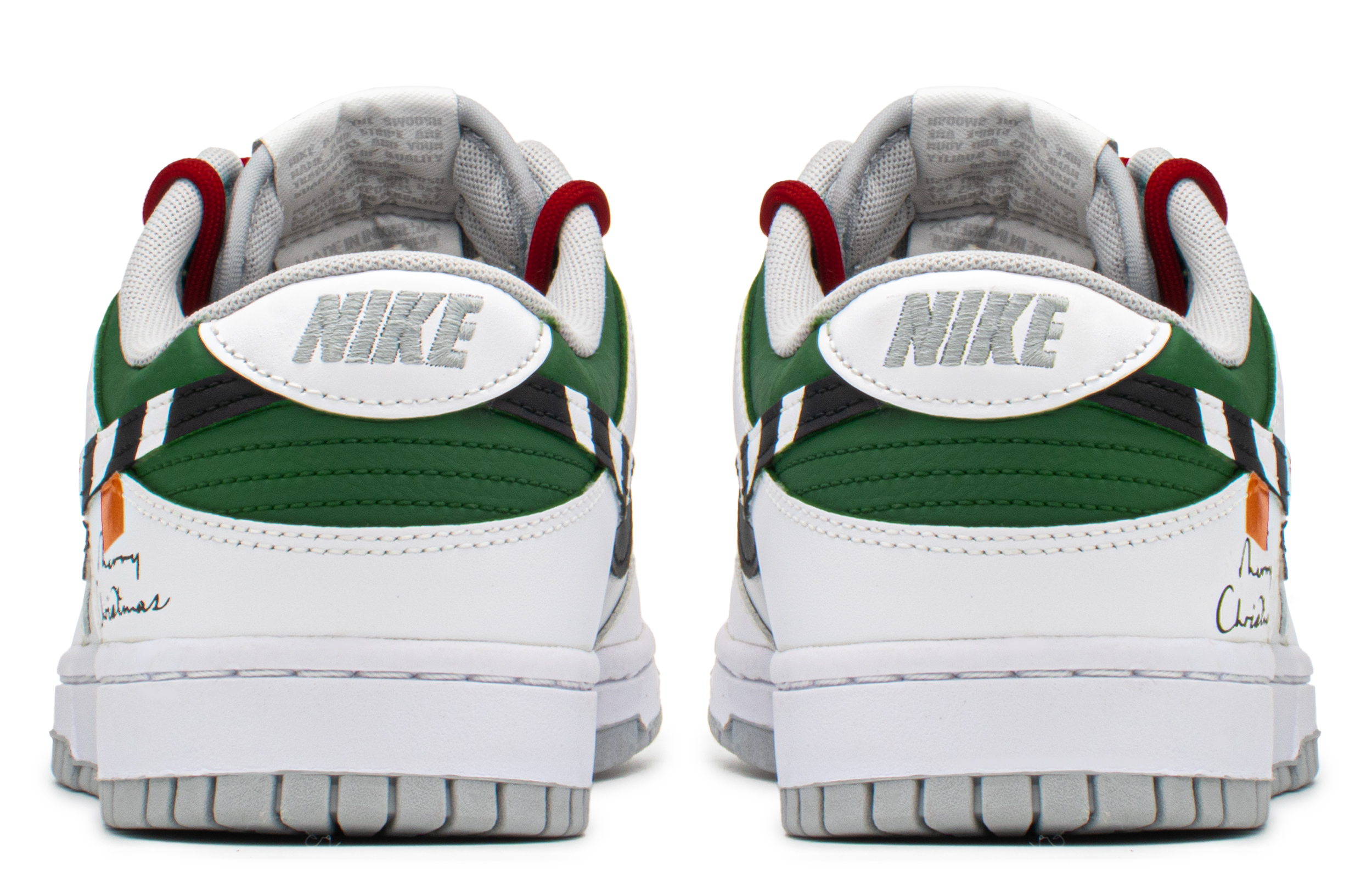 Purchase [Kasut Custom] Nike Dunk Low 'Krismas Zebra' DJ6188-003(TeamA-DK圣诞绿文字S-BOX)