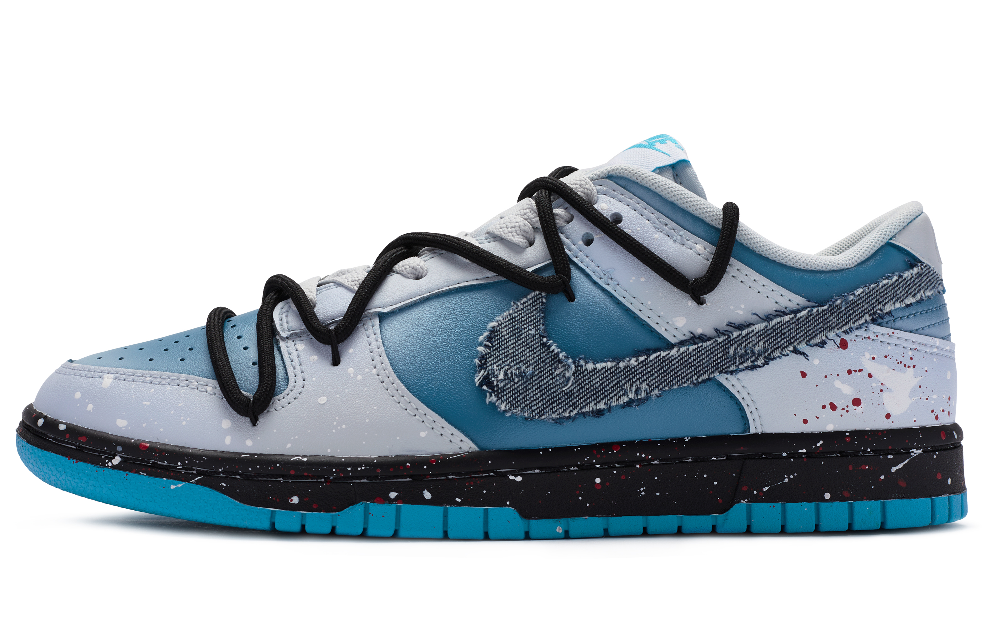 Buy [Kasut Custom] Nike Dunk Low 'Tema Bandar Biru-Kelabu-Hitam' DV0831-001(TeamR-男款冷山)