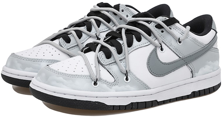 나이키 덩크 로우 '클라우드 그라데이션 블랙 그레이' (커스텀) DD1391-100(Team拾玖-黑灰白云男S-BOX) Lookbook 나이키 덩크 로우 '클라우드 그라데이션 블랙 그레이' (커스텀) DD1391-100(Team拾玖-黑灰白云男S-BOX)