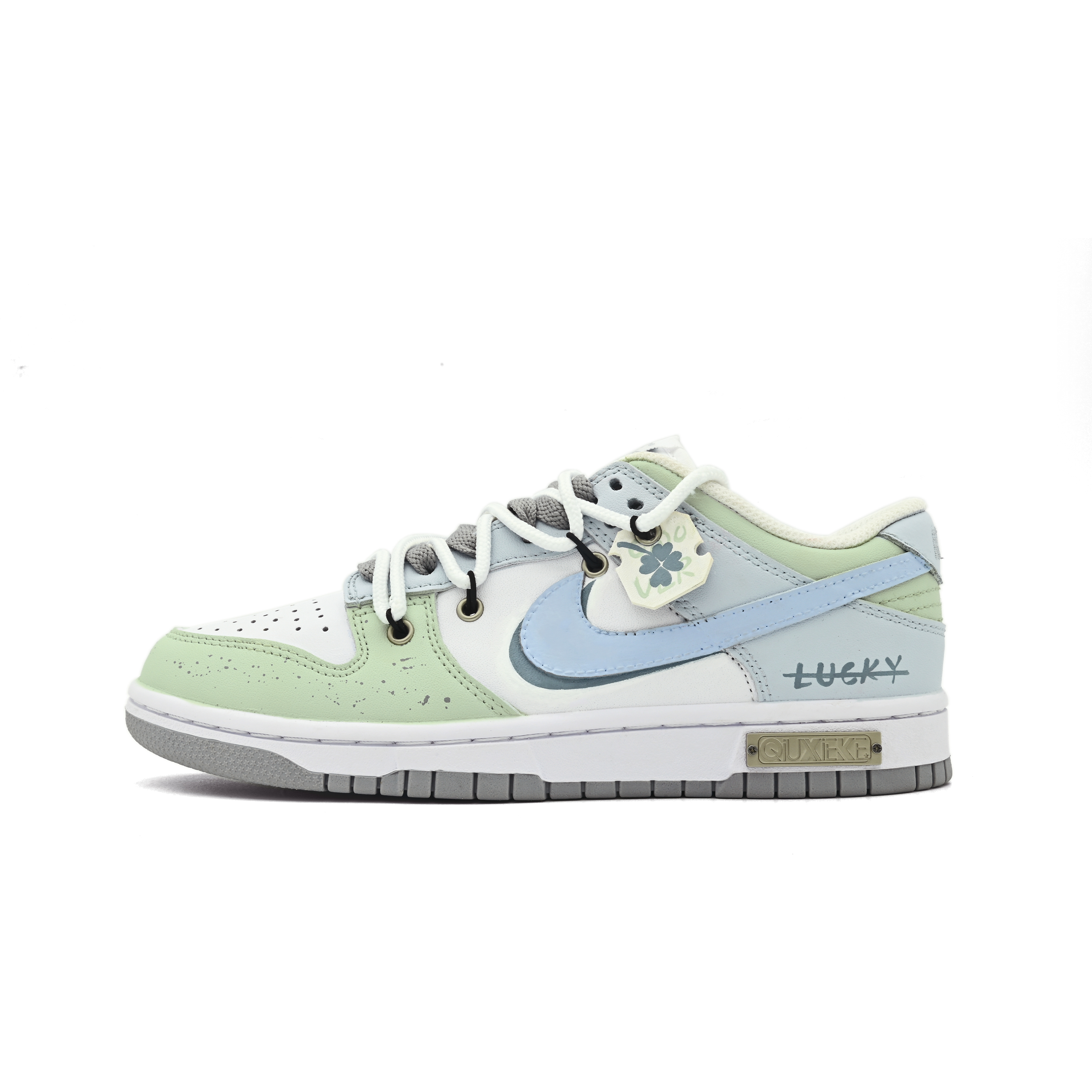Buy [Sepatu Kustom] Nike Dunk Low 'Clover Green' DV0831-101(Team63-幸运符号）