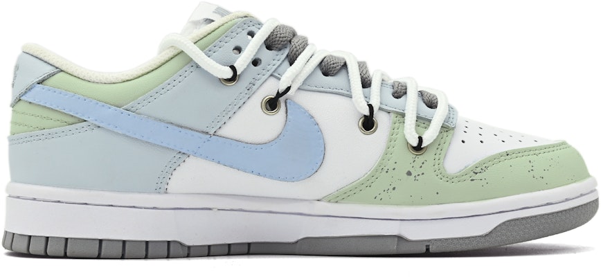【訂製球鞋】Nike Dunk Low 幸運符號 四葉草 簡約 潑墨 解構 低筒 板鞋 男款 綠色 Order 【訂製球鞋】Nike Dunk Low 幸運符號 四葉草 簡約 潑墨 解構 低筒 板鞋 男款 綠色