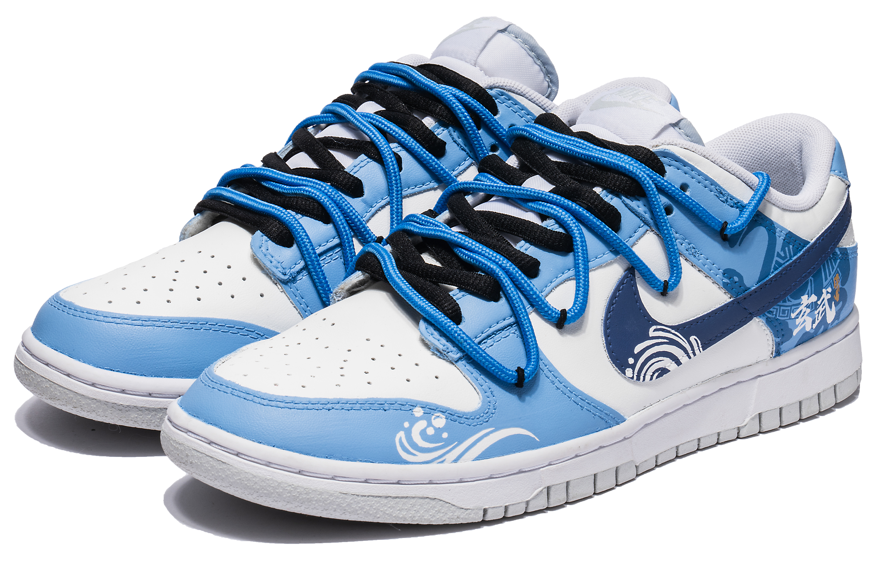Purchase [Kasut Custom] Nike Dunk Low 'CNY Naga Azure & Air' DH9765-102(Team22-女款CNY玄武白蓝)