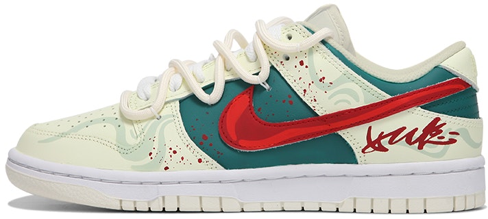 custom-shoes-nike-dunk-low-cny-dunhuang-yellow-green