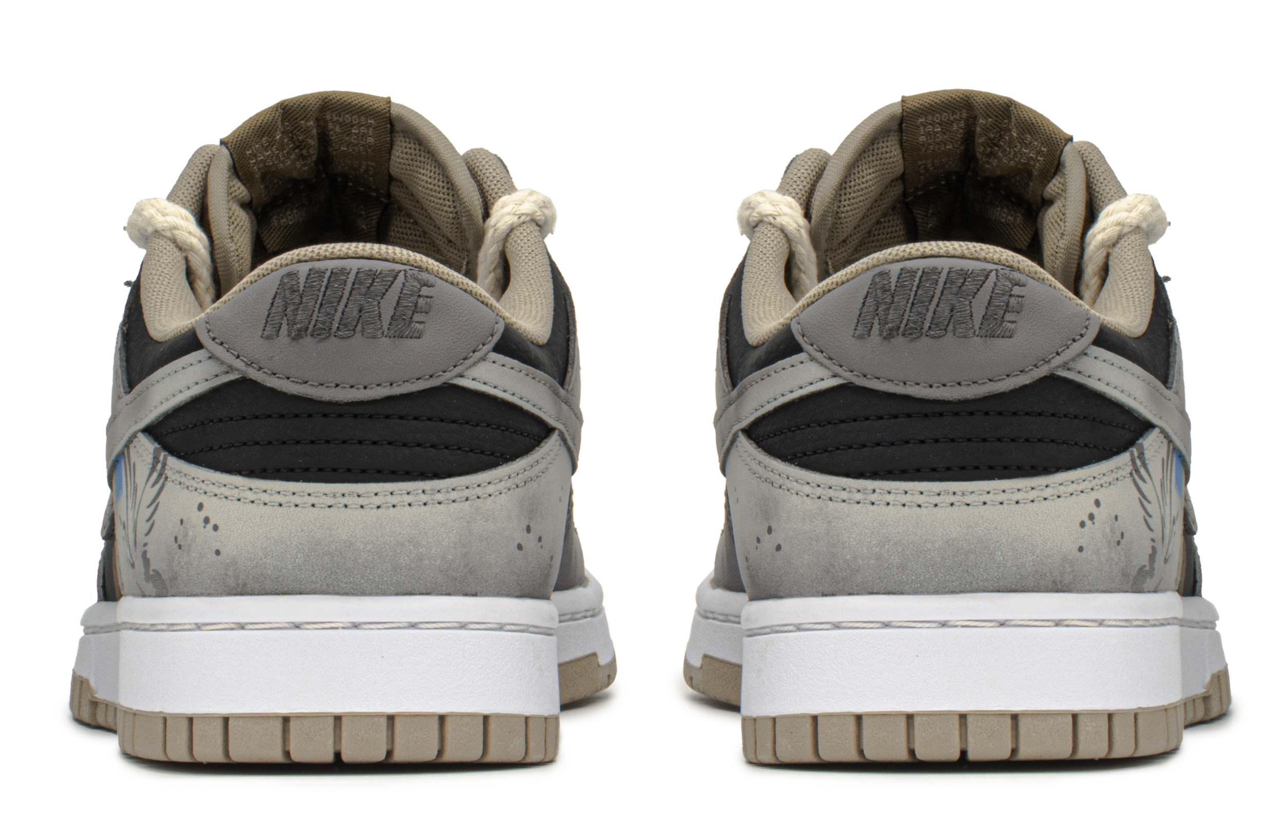 Shop Nike Dunk Low カスタム CNY 鶴 黒灰茶 DJ6188-200(TeamA-DK男水墨仙鹤S-BOX)