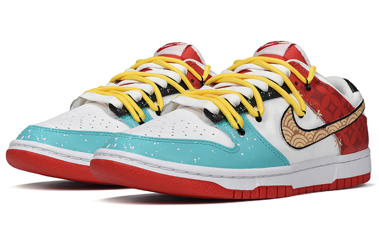 Lookbook [Sepatu Kustom] Nike Dunk Low 'CNY Renewal' DD1391-600(TeamE-CNY黑蓝红S-BOX)