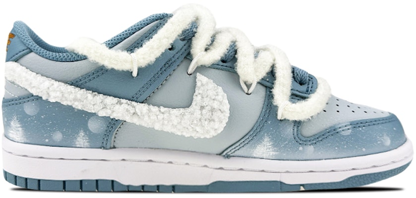 나이키 덩크 로우 '설경' (커스텀) DH9765-401(Team叁-女款毛绒钩冰雪) Order 나이키 덩크 로우 '설경' (커스텀) DH9765-401(Team叁-女款毛绒钩冰雪)