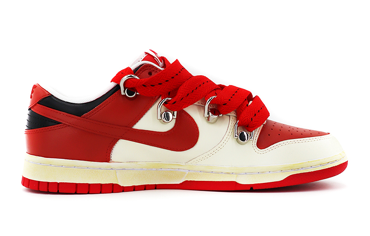 Order [Sepatu Kustom] Nike Dunk Low 'CNY Gaya Macan' DD1391-600-(TeamK-男款白红S-BOX)