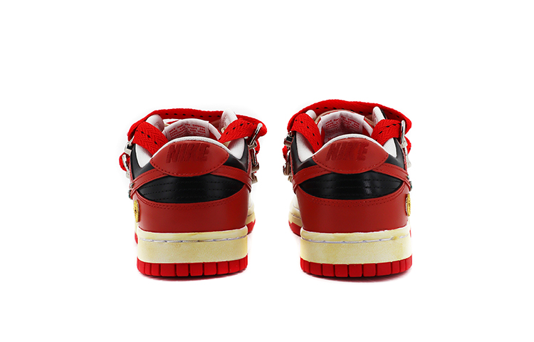 Shop [Sepatu Kustom] Nike Dunk Low 'CNY Gaya Macan' DD1391-600-(TeamK-男款白红S-BOX)