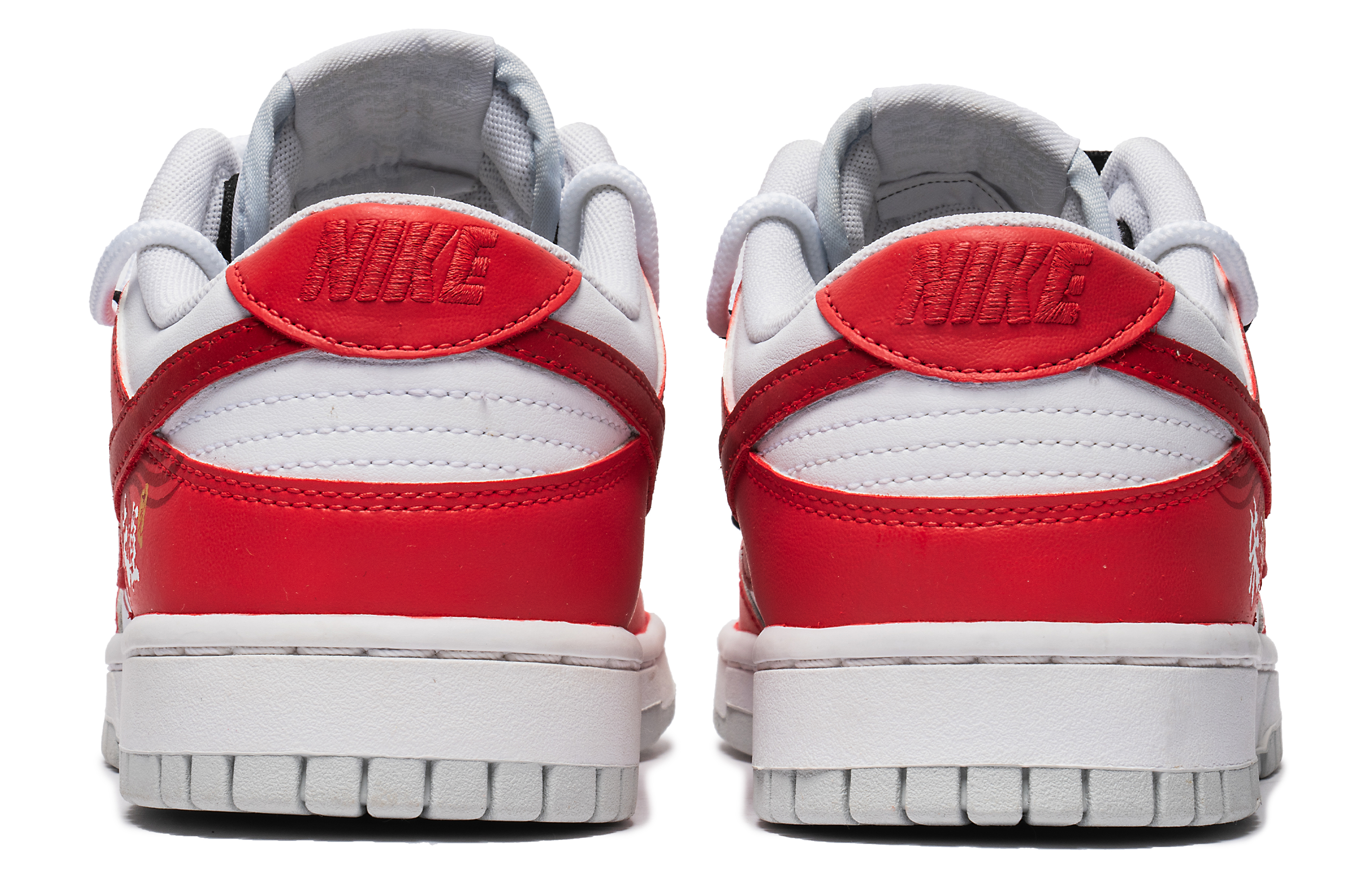 Details for [Sepatu Kustom] Nike Dunk Low 'CNY Tahun Naga - Fire Phoenix' DH9765-102(Team22-女款CNY朱雀白红)