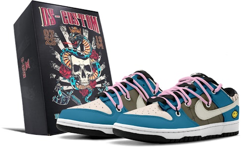 나이키 덩크 로우 '토끼해 블루 브라운' (커스텀) DD1391-100(TeamK-蓝色荆棘S-BOX) Buy 나이키 덩크 로우 '토끼해 블루 브라운' (커스텀) DD1391-100(TeamK-蓝色荆棘S-BOX)