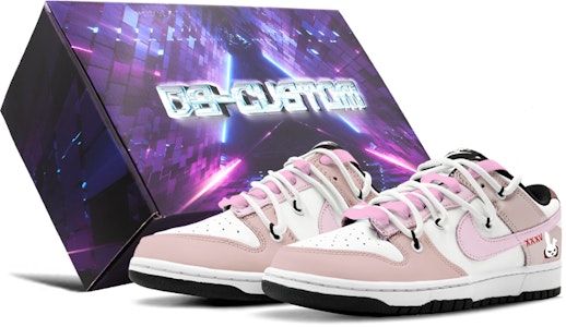 나이키 덩크 로우 '토끼해 핑크화이트' (커스텀) DD1391-100(TeamK-兔岁报新春S-BOX) Buy 나이키 덩크 로우 '토끼해 핑크화이트' (커스텀) DD1391-100(TeamK-兔岁报新春S-BOX)