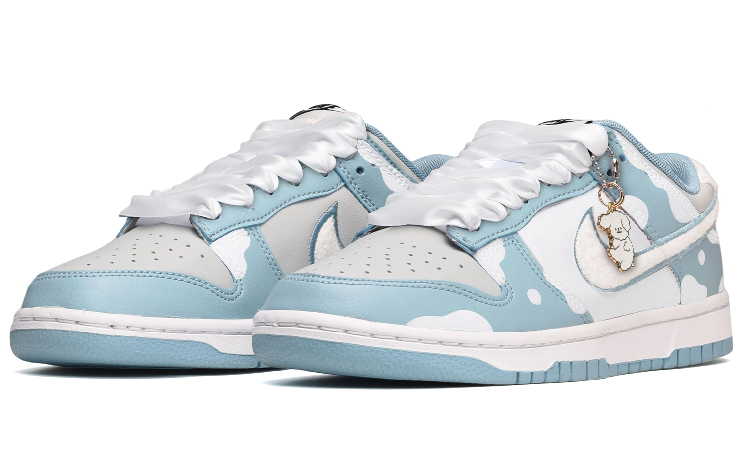 Lookbook Nike Dunk Low カスタム「卯年」 (Nike Danku Rō Kasutamu 「Usagi-doshi」) FB1871-011(TeamE-男款云朵小狗蓝白灰BOX)