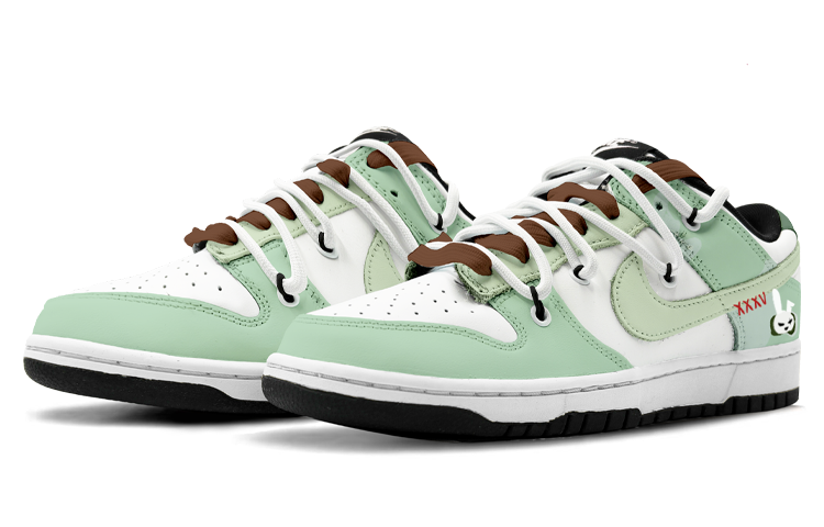 Lookbook [Zapatillas Personalizadas] Nike Dunk Low 'Año del Conejo Verde-Blanco' CW1590-100(TeamK-玉兔迎春S-BOX)