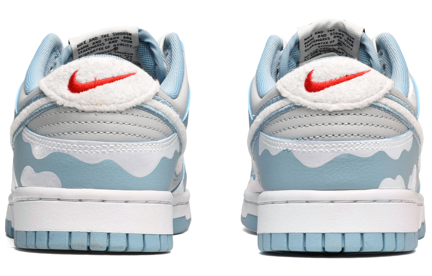 Shop Nike Dunk Low カスタム「卯年」 (Nike Danku Rō Kasutamu 「Usagi-doshi」) FB1871-011(TeamE-男款云朵小狗蓝白灰BOX)