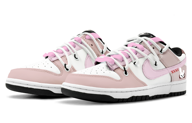Shop 나이키 덩크 로우 '토끼해 핑크화이트' (커스텀) DD1391-100(TeamK-兔岁报新春S-BOX)