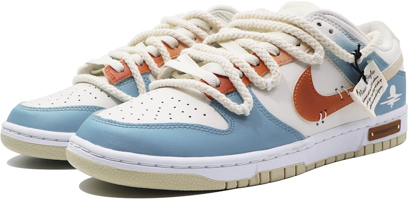 【訂製球鞋】 Nike Dunk Low 復古海岸 街頭經典百搭 低筒 滑板鞋 男款 藍白棕 Lookbook 【訂製球鞋】 Nike Dunk Low 復古海岸 街頭經典百搭 低筒 滑板鞋 男款 藍白棕