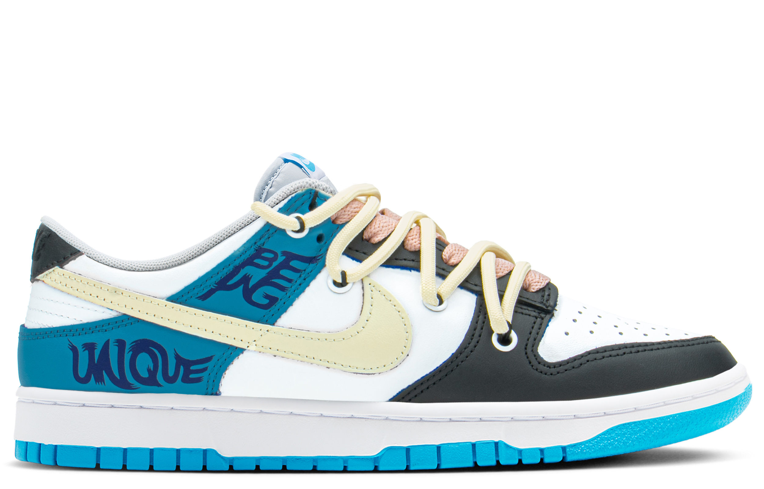 Order [Sepatu Kustom] Nike Dunk Low 'Coast Deconstructed Biru-Coklat Muda' DV0831-001(TeamA-DK闪电海岸男S-BOX)