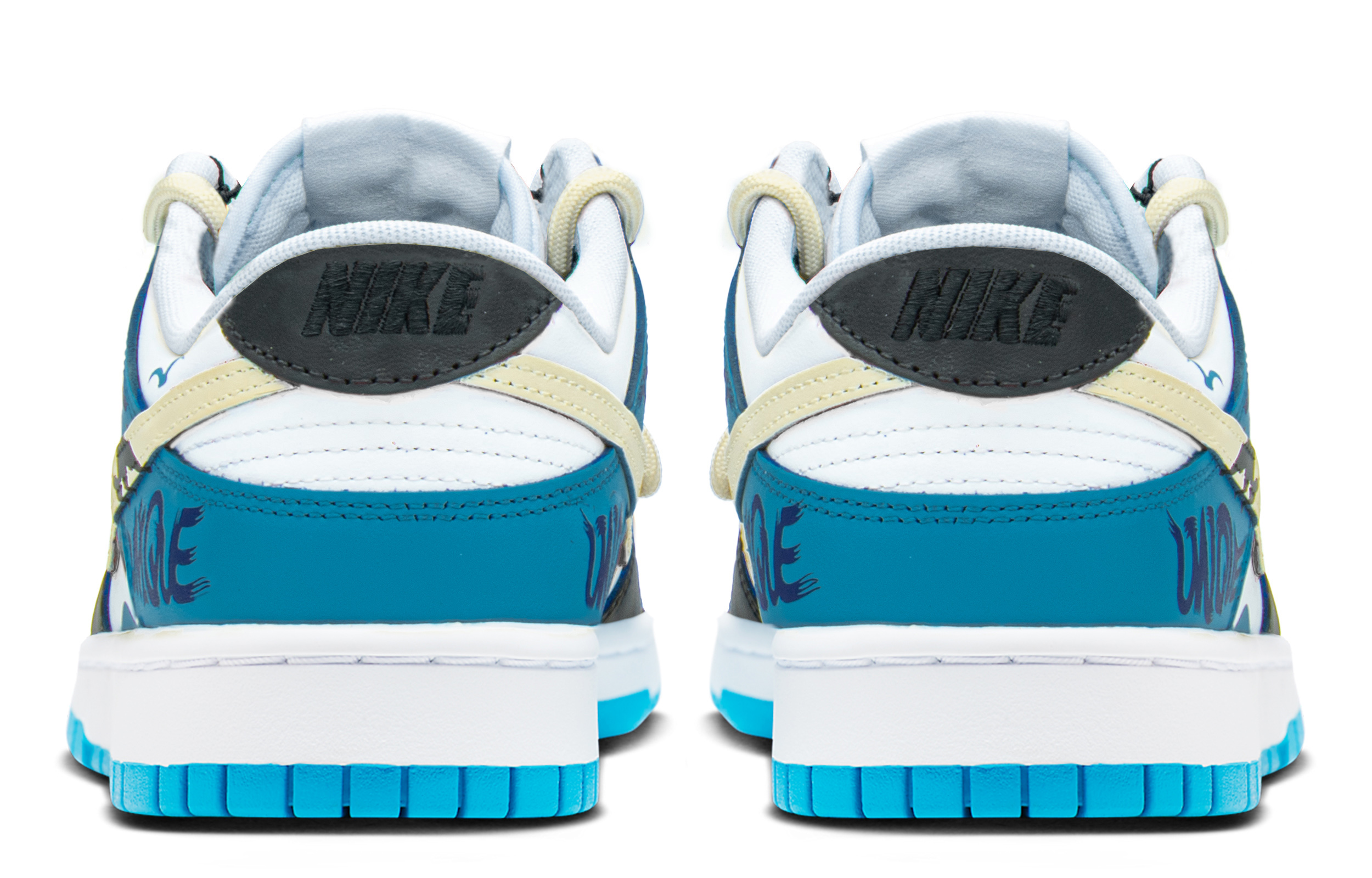 Shop [Sepatu Kustom] Nike Dunk Low 'Coast Deconstructed Biru-Coklat Muda' DV0831-001(TeamA-DK闪电海岸男S-BOX)