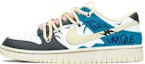 Buy 【定制球鞋】Nike Dunk Low FZBB 穿搭主題 海岸 解構 禮盒 做舊 風格 低幫 板鞋 男款 閃電藍