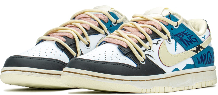 【定制球鞋】Nike Dunk Low FZBB 穿搭主題 海岸 解構 禮盒 做舊 風格 低幫 板鞋 男款 閃電藍 Lookbook 【定制球鞋】Nike Dunk Low FZBB 穿搭主題 海岸 解構 禮盒 做舊 風格 低幫 板鞋 男款 閃電藍