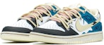 Lookbook 【定制球鞋】Nike Dunk Low FZBB 穿搭主題 海岸 解構 禮盒 做舊 風格 低幫 板鞋 男款 閃電藍