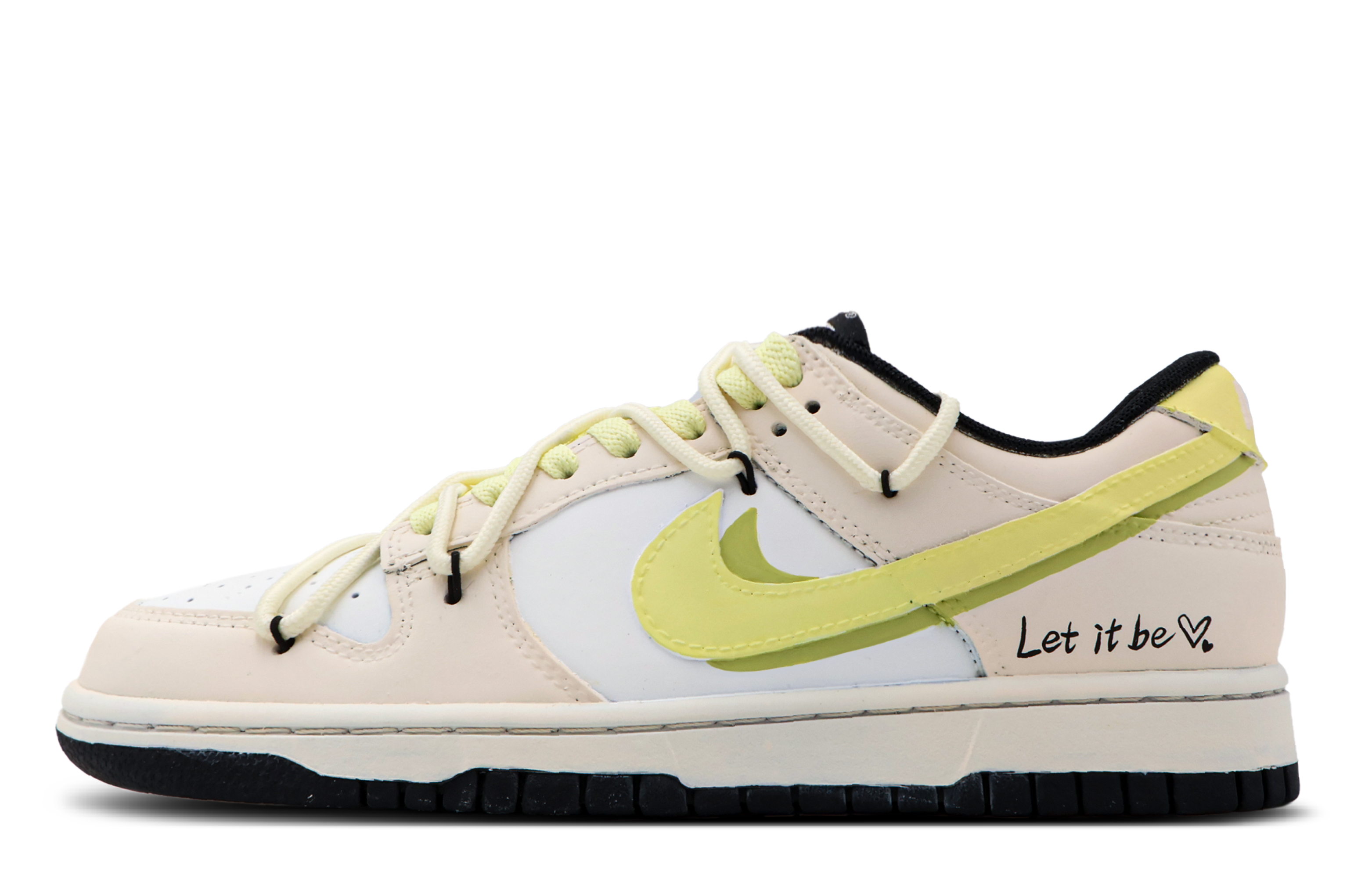 Order [Kasut Custom] Nike Dunk Low 'Coklat & Kuning-Putih' DD1391-100(Team53-男款可可布尼朗)