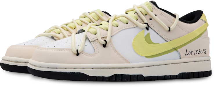 【客製化球鞋】 Nike Dunk Low 可可布尼朗 純色 小眾百搭 防滑耐磨 低筒 滑板鞋 男款 黃白 Shop 【客製化球鞋】 Nike Dunk Low 可可布尼朗 純色 小眾百搭 防滑耐磨 低筒 滑板鞋 男款 黃白