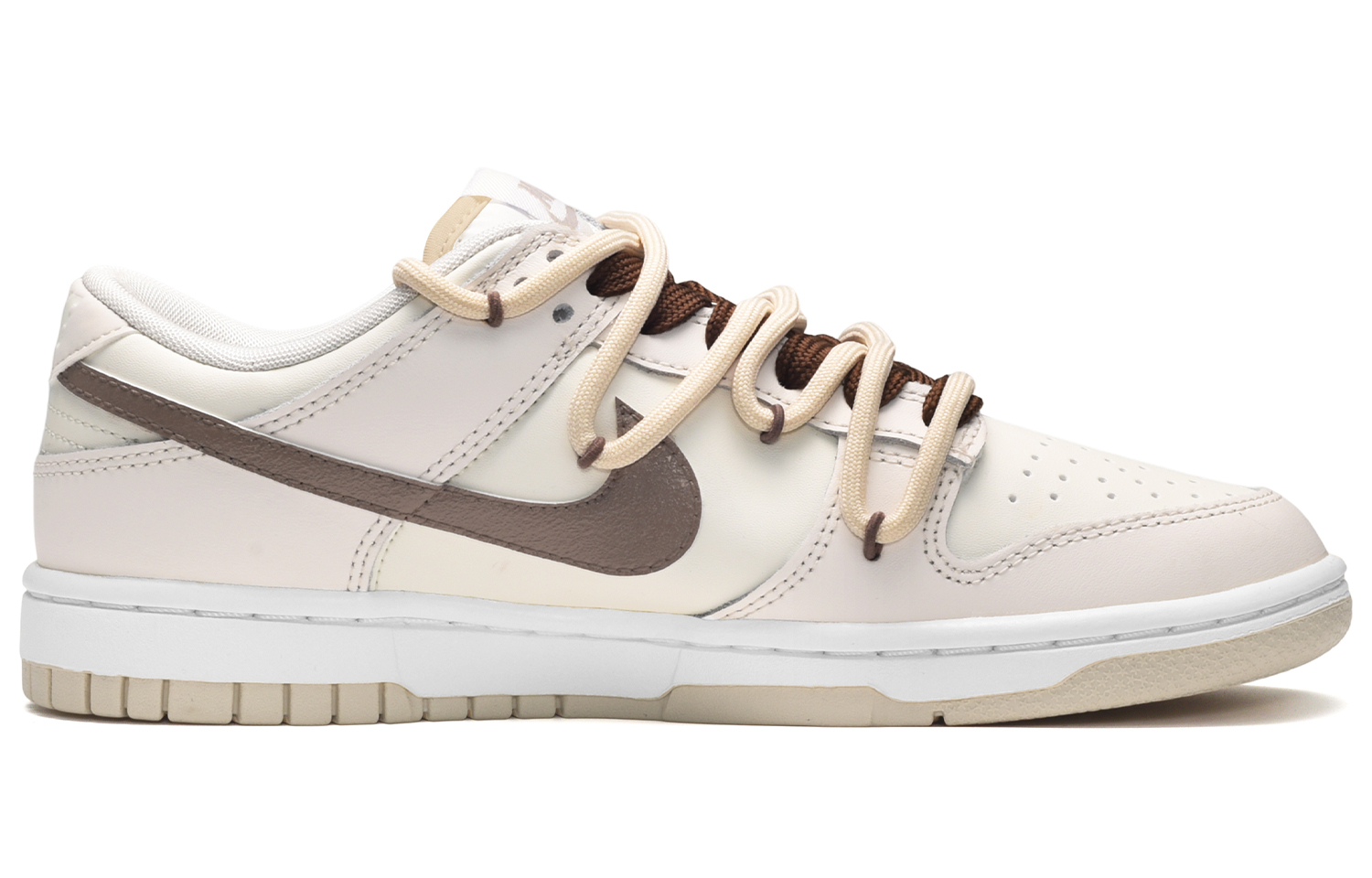Order 【訂製球鞋】 Nike Dunk Low 塗鴉 可可椰雲拿鐵 低筒 板鞋 男款 米棕