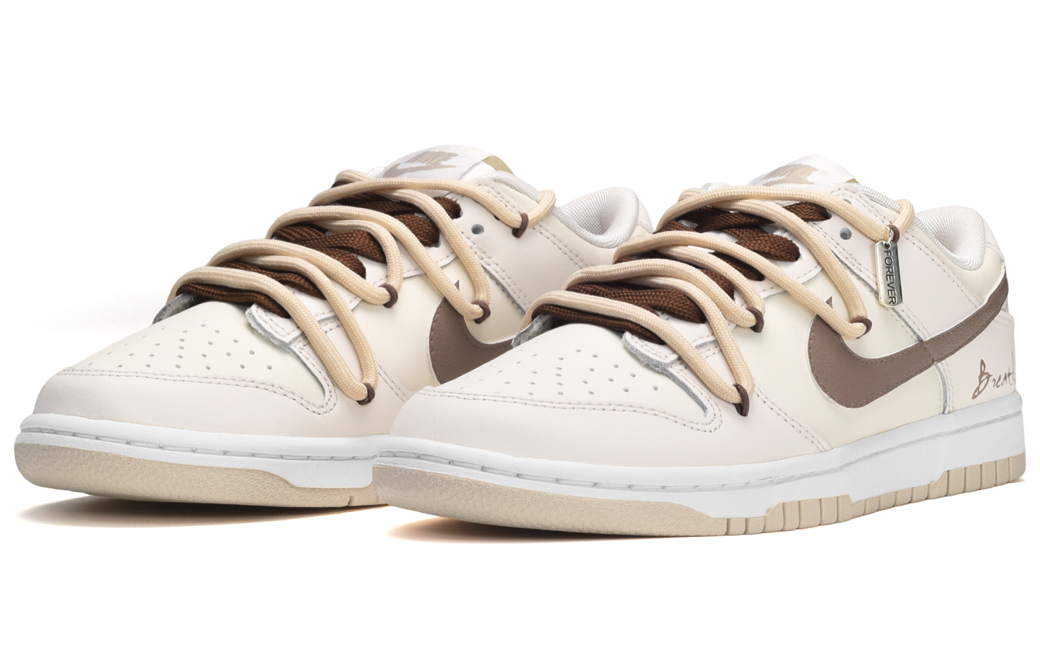 Lookbook 【訂製球鞋】 Nike Dunk Low 塗鴉 可可椰雲拿鐵 低筒 板鞋 男款 米棕