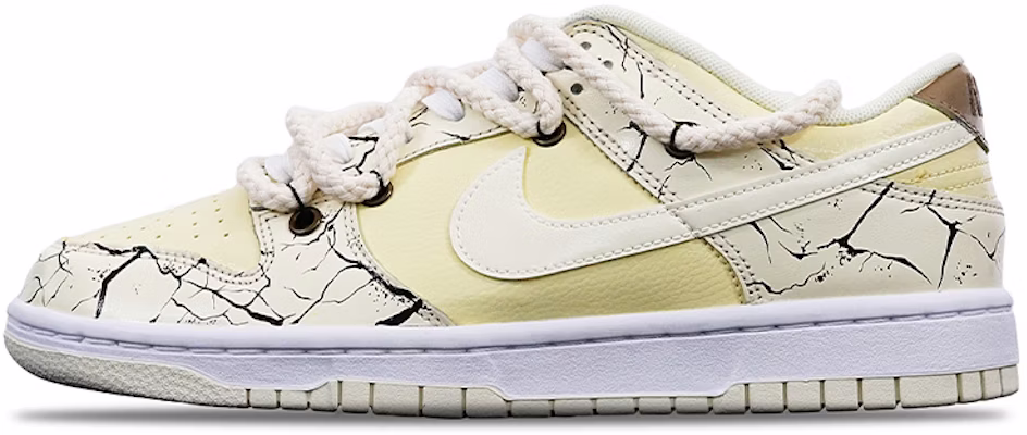【客製化球鞋】Nike Dunk Low Coconut Milk 破裂紋路 Vibe風 解構 雙鞋帶 特殊鞋盒 復古 低筒 板鞋 男款 米黃色 Buy 【客製化球鞋】Nike Dunk Low Coconut Milk 破裂紋路 Vibe風 解構 雙鞋帶 特殊鞋盒 復古 低筒 板鞋 男款 米黃色