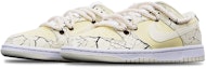 Lookbook 【客製化球鞋】Nike Dunk Low Coconut Milk 破裂紋路 Vibe風 解構 雙鞋帶 特殊鞋盒 復古 低筒 板鞋 男款 米黃色