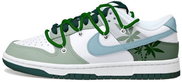 custom-shoes-nike-dunk-low-coconut-tree