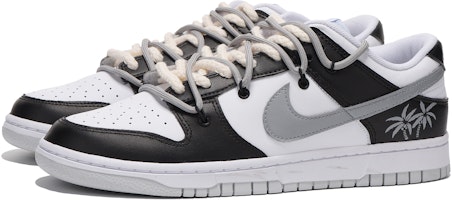 【客製化球鞋】Nike Dunk Low 椰子樹 vibe 風 拆解 高街 低筒 滑板鞋 男款 黑灰 Shop 【客製化球鞋】Nike Dunk Low 椰子樹 vibe 風 拆解 高街 低筒 滑板鞋 男款 黑灰