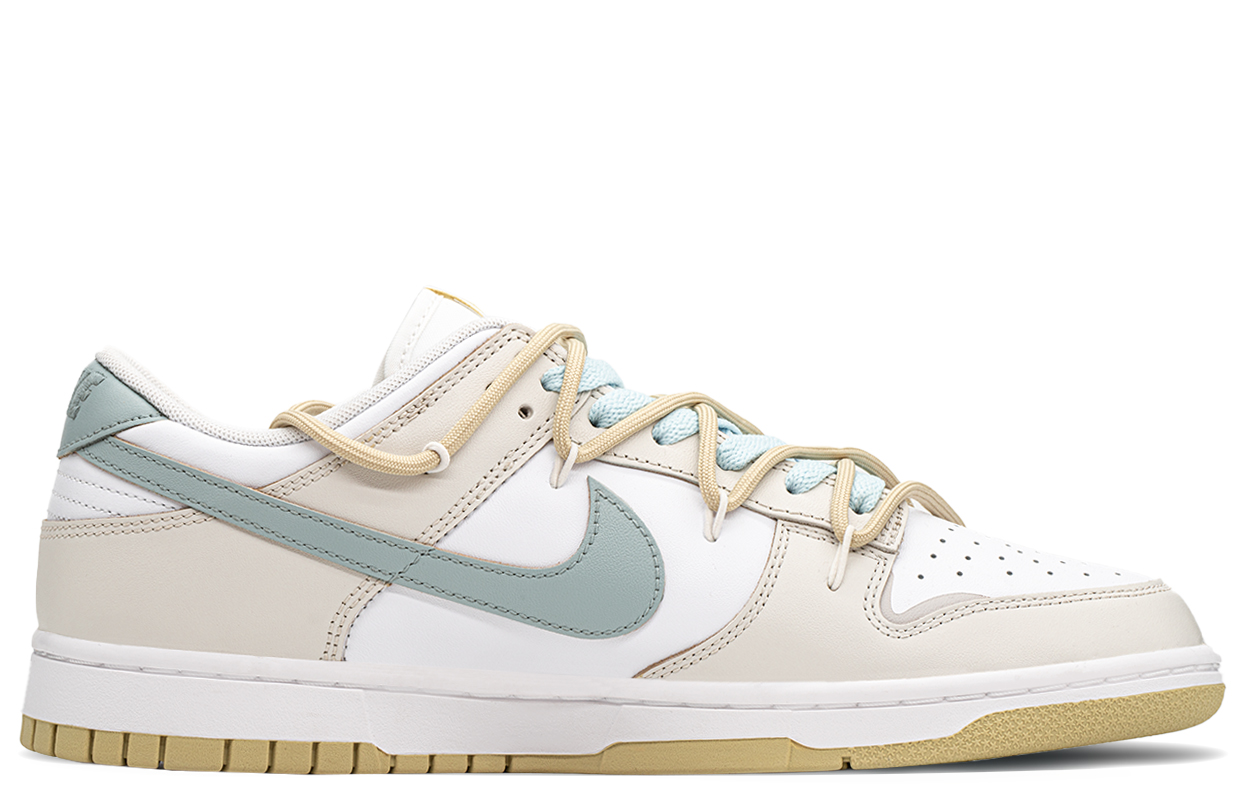 Lookbook 나이키 덩크 로우 '코코넛 트리 황록' (커스텀) DV0833-100(TeamA-椰树)