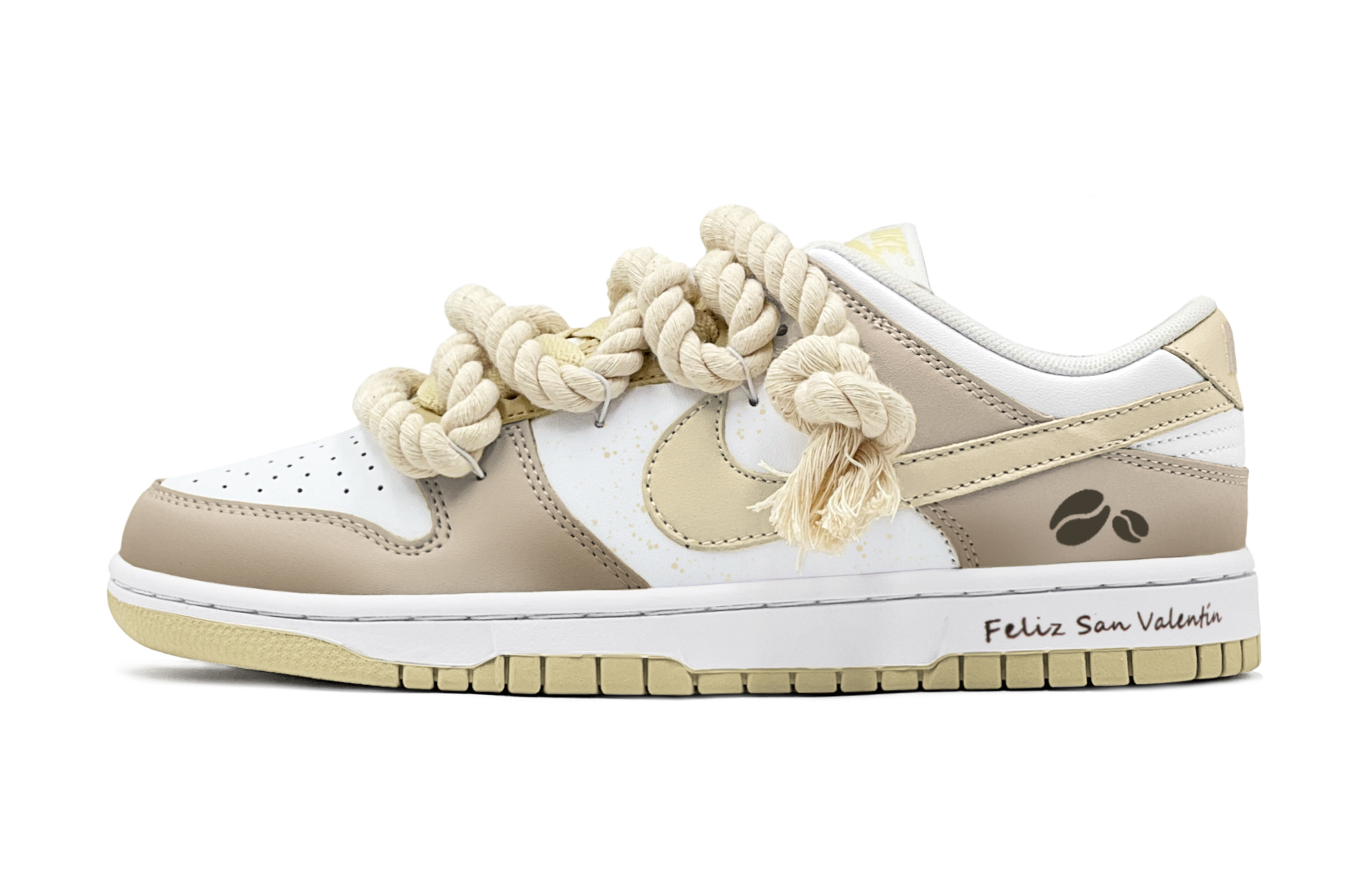 Buy 나이키 덩크 로우 '커피 그라데이션' (커스텀) DV0833-100(TeamS-复古咖啡豆S-BOX)