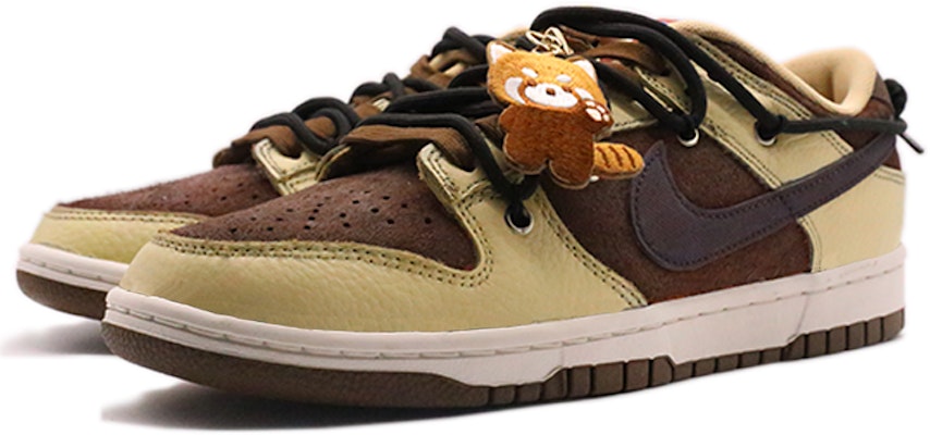 【訂製球鞋】 Nike Dunk Low 頑皮小熊 簡約 高級小眾 解構風 低筒 滑板鞋 男款 咖啡色 Lookbook 【訂製球鞋】 Nike Dunk Low 頑皮小熊 簡約 高級小眾 解構風 低筒 滑板鞋 男款 咖啡色