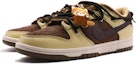 Lookbook 【訂製球鞋】 Nike Dunk Low 頑皮小熊 簡約 高級小眾 解構風 低筒 滑板鞋 男款 咖啡色