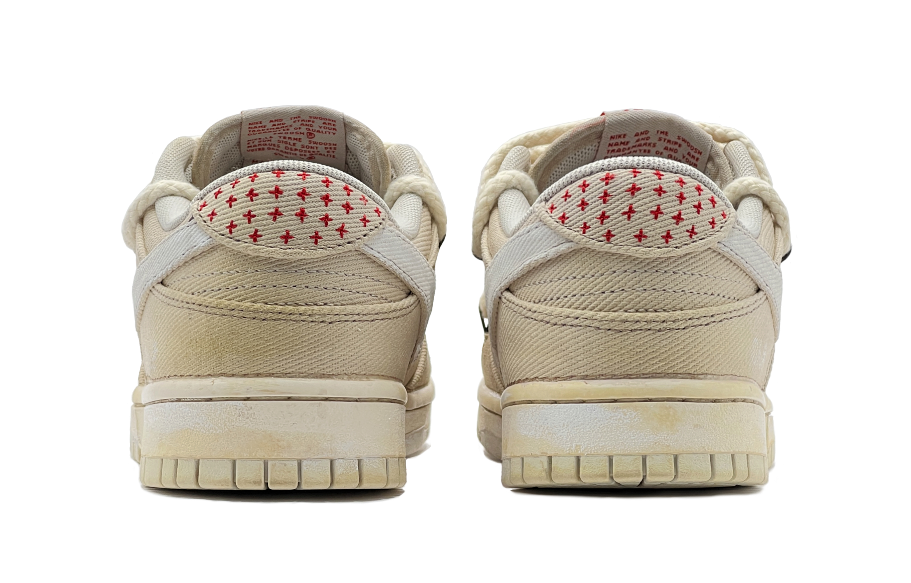 Shop 【客製化球鞋】Nike Dunk Low 復古風 咖啡浸染 慢活風格 疊鉤設計 低筒 板鞋 男款 棕色