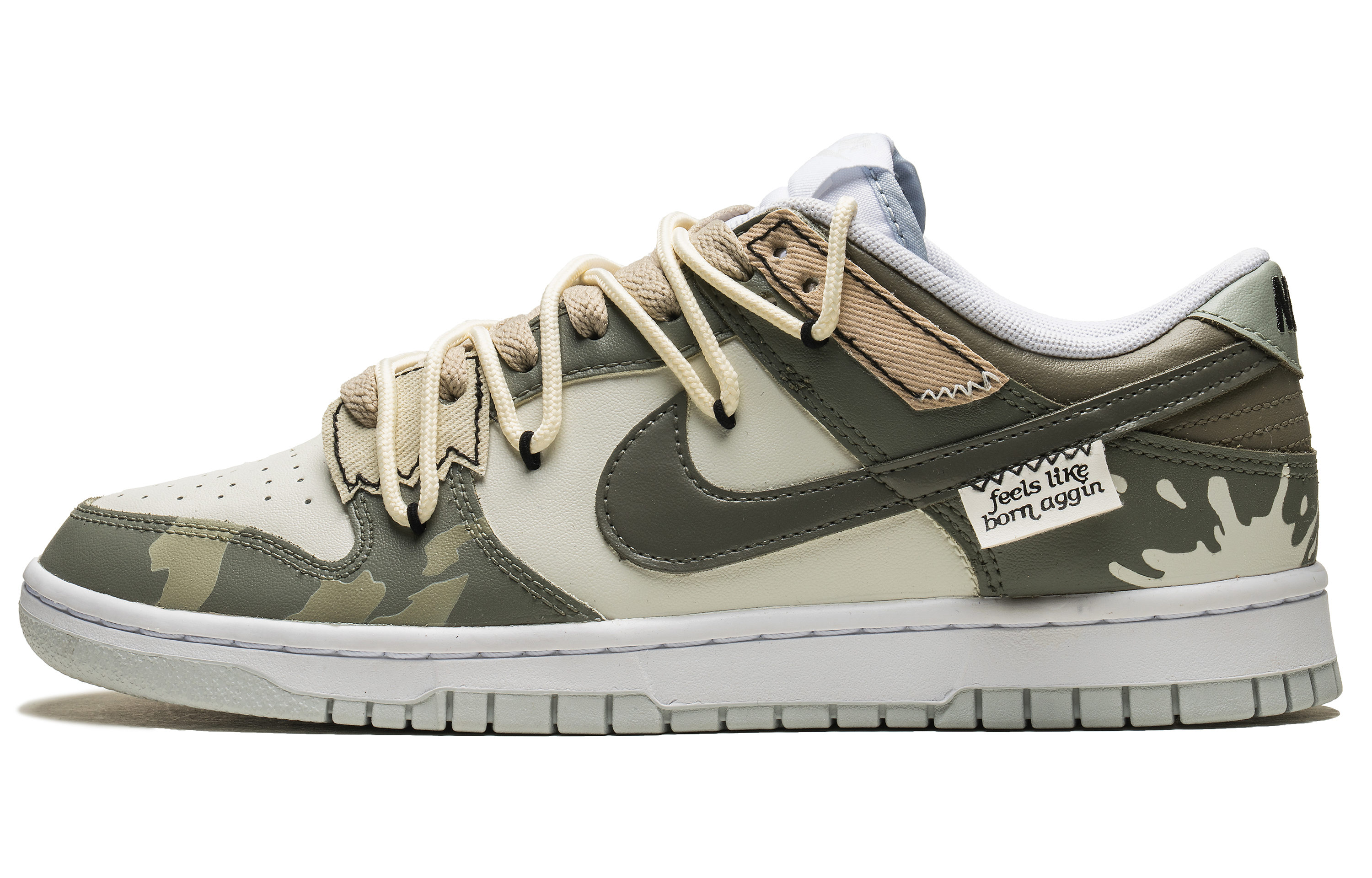 Order [Sepatu Kustom] Nike Dunk Low 'Pahlawan Hutan Kopi' DV0831-101(TeamB-野战英豪)